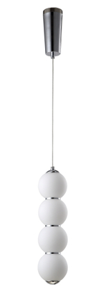 Подвесной светодиодный светильник Crystal Lux DESI SP4 CHROME/WHITE