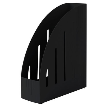 Лоток вертикальный для бумаг BRAUBERG «Energy» (241×85×300 мм), эргономичная форма, черный, 4 штуки в комплекте.