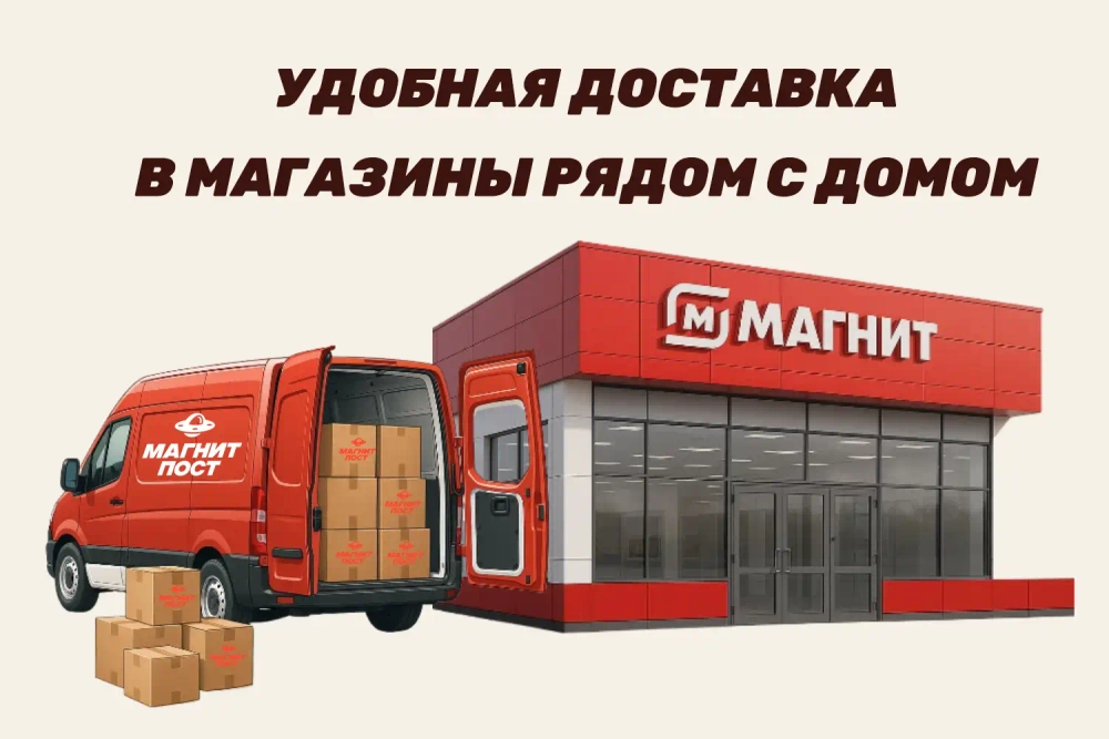 Бесплатная доставка службой «Магнит Пост»