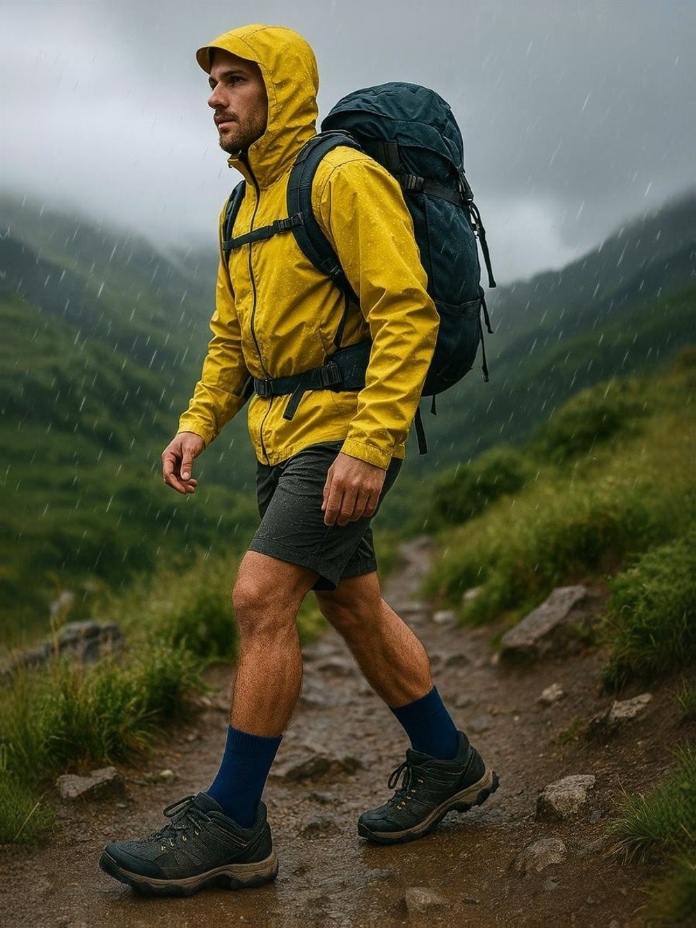 Водонепроницаемые носки KaiRox Ultra Thin Crew L (43-46), черный