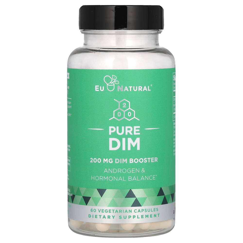 Eu Natural, Pure DIM, 200 мг, 60 вегетарианских капсул