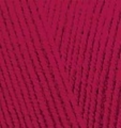 ALIZE "LANAGOLD FINE", 49% Шерсть, 51% Акрил, 100 гр, 390 м, 390 тёмно-красный