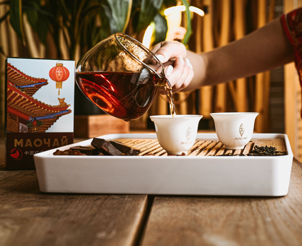 Чай китайский черный (красный) крупнолистовой сорт цзуньи хунча МАОЧАЙ