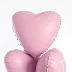 Ag Шар Сердце 19''/46 см, Flamingo фламинго сатин (БГ-15)