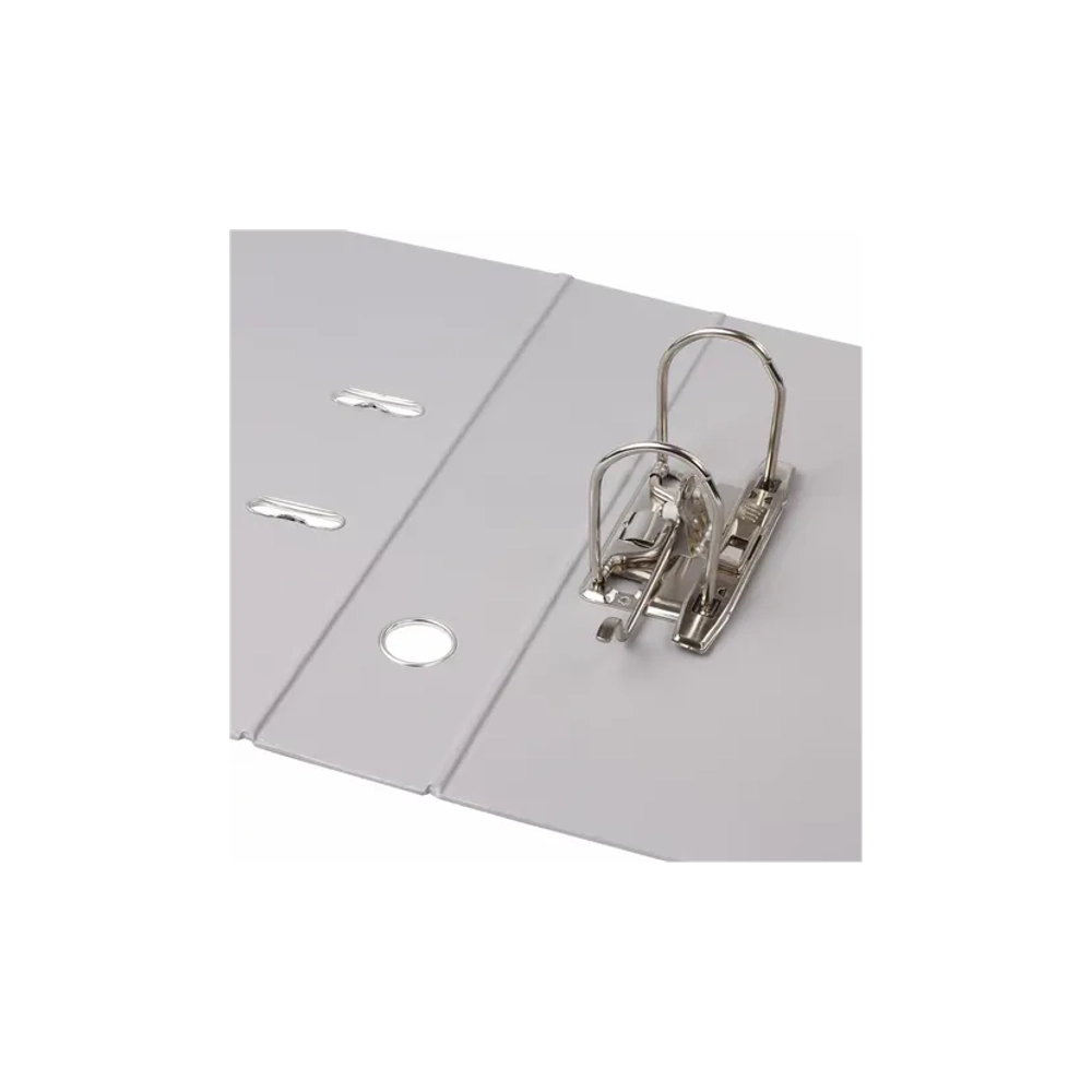 Регистратор 70мм BRAUBERG двухсторонний ПВХ, см. инф. окно серый