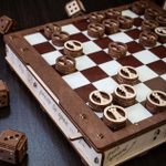 Сборная деревянная модель «GAMESET - Игровой набор» (EWA)