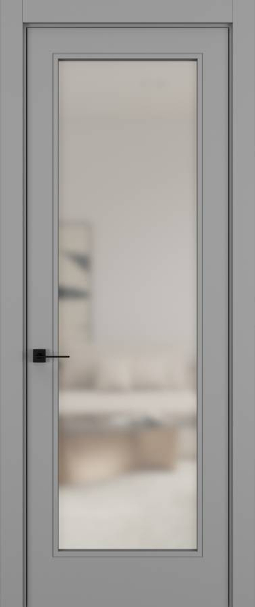 Дверь 01V HARMONY Матовый Светло-серый