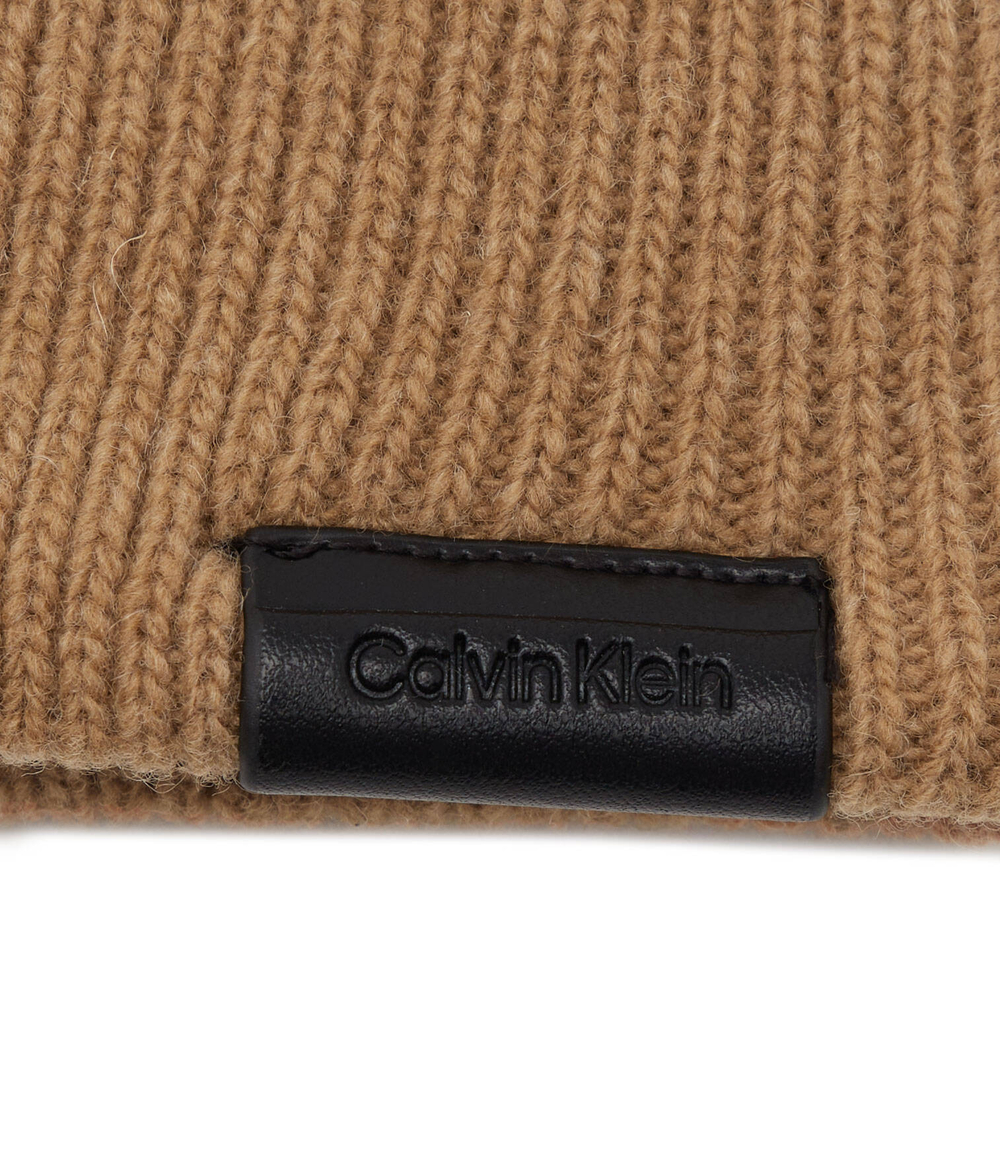Хлопковая шапка Calvin Klein - коричневый(K50K510978)