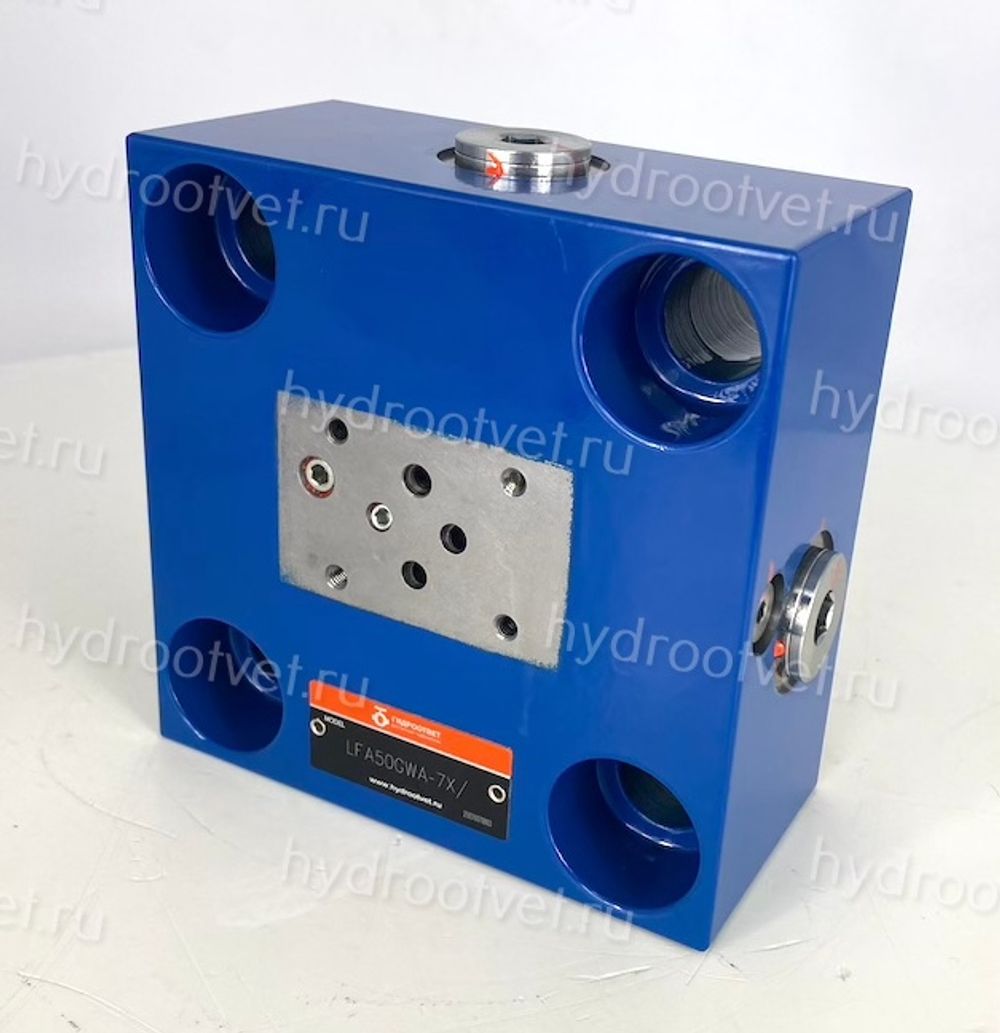LFA50GWA-7X/ - Крышка для логического клапана, типоразмер Ду50 функционал - GWA = крышка со встроенным клапаном "ИЛИ" под установку распределителя Ду6, три выхода X, Z1 и Y, внешний канал X - нет, уплотнение NBR