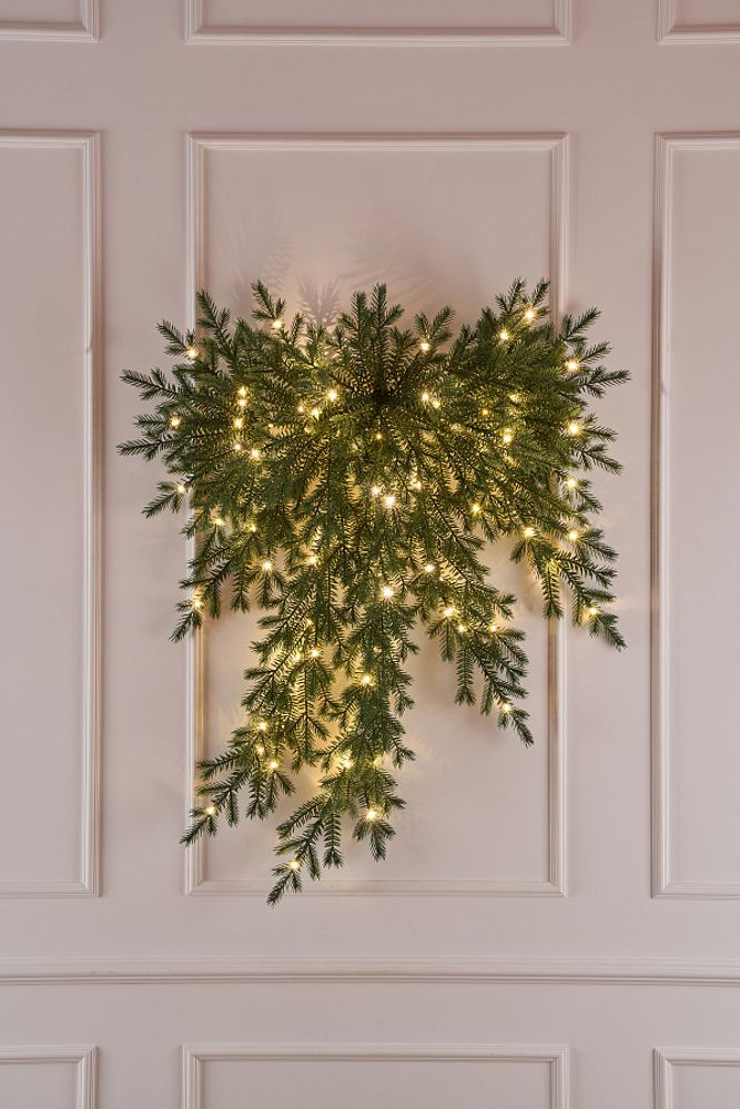 Бант рождественский Фиджи с лампочками Бант рождественский Фиджи с лампочками