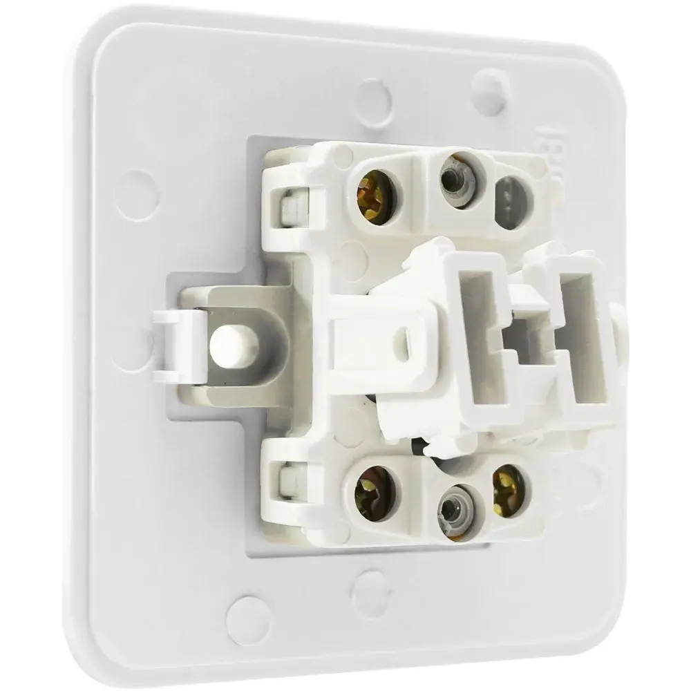 Выключатель одноклавишный для открытой установки 5 шт белый Jilion