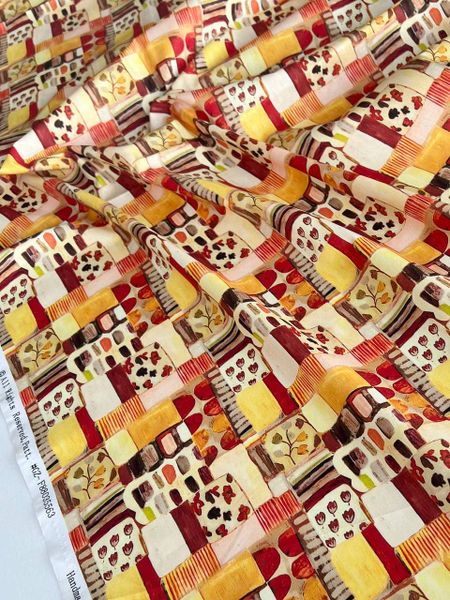 АБСТРАКТНЫЕ ОКОШКИ, ПЕСОЧНЫЙ - 100% хлопок 5