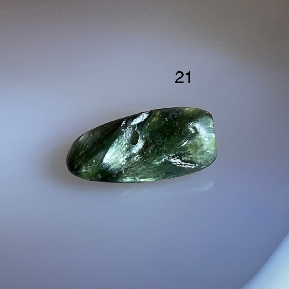 51584 Серафинит Бусина крошка 11-16мм-89