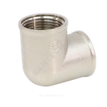 Угольник латунь никель Ду 15 (1/2") ВР/ВР VALFEX VF.090.N.012