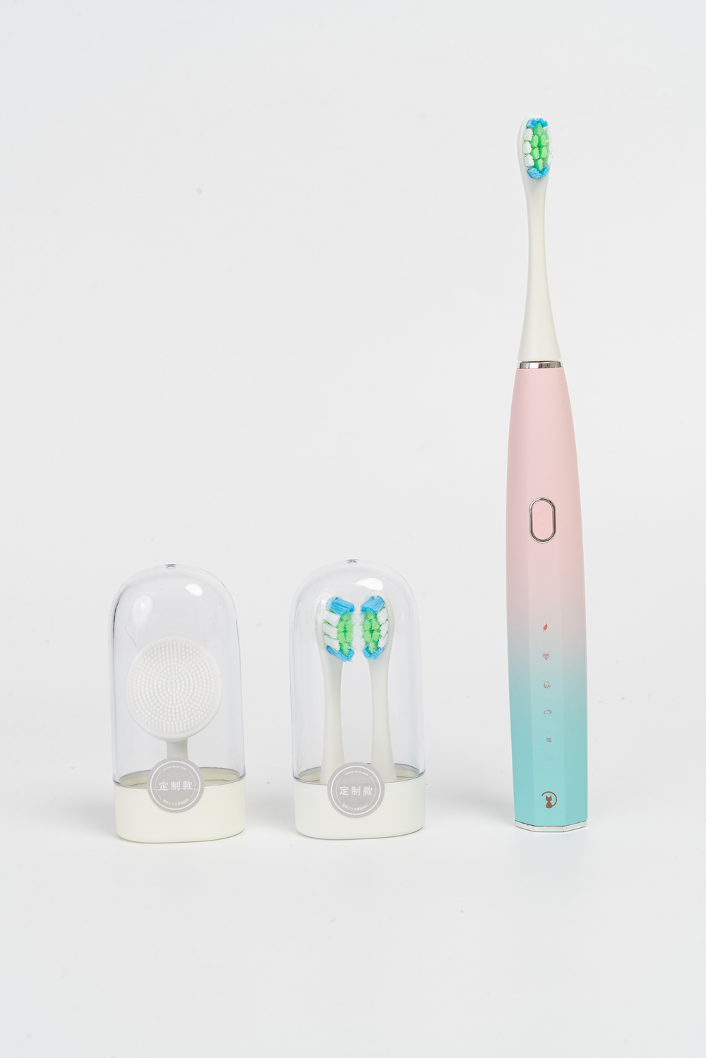 Электрическая зубная щетка (розовая)