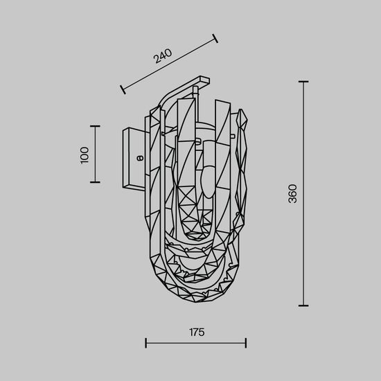 Настенный светильник MODELUX ML.6621.02 BS