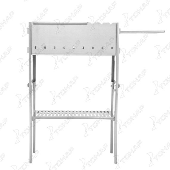 Мангал разборный Тонар со столиком и подставкой под казан (2мм, сумка)