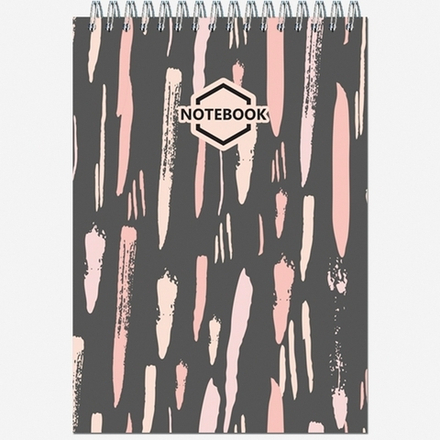 Блокнот формат А5 40 листов на металлическом гребне "Стильный Офис"