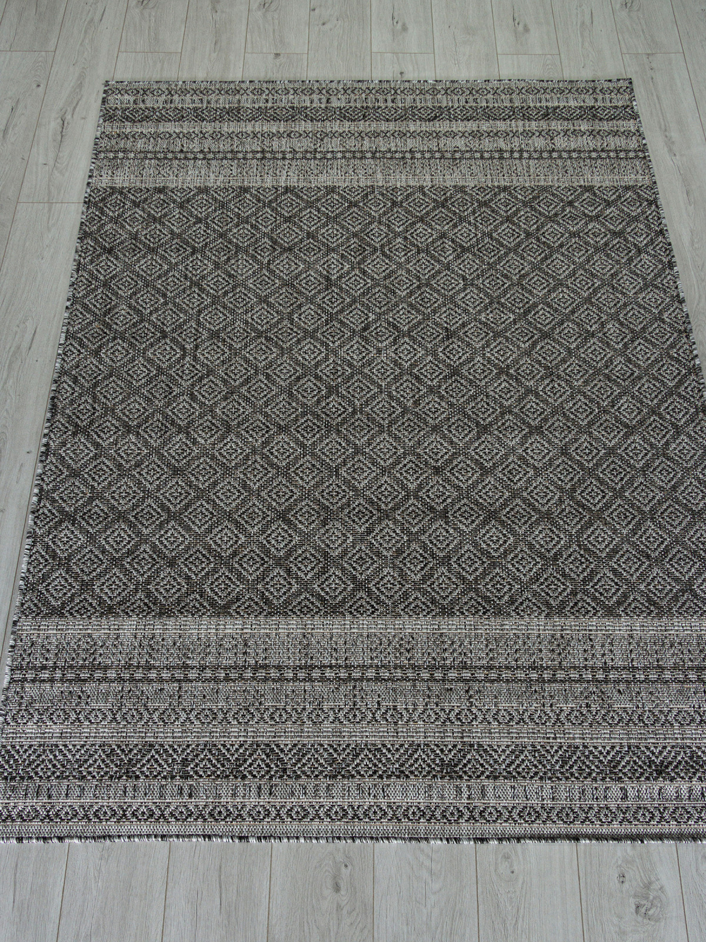 Ковер S154 - DARK GRAY - Прямоугольник - коллекция KAIR размер 100*200 см