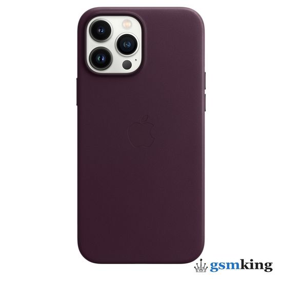 Apple Leather Case with MagSafe iPhone 13 Pro Max Dark Cherry «Тёмная вишня» MM1M3ZE/A