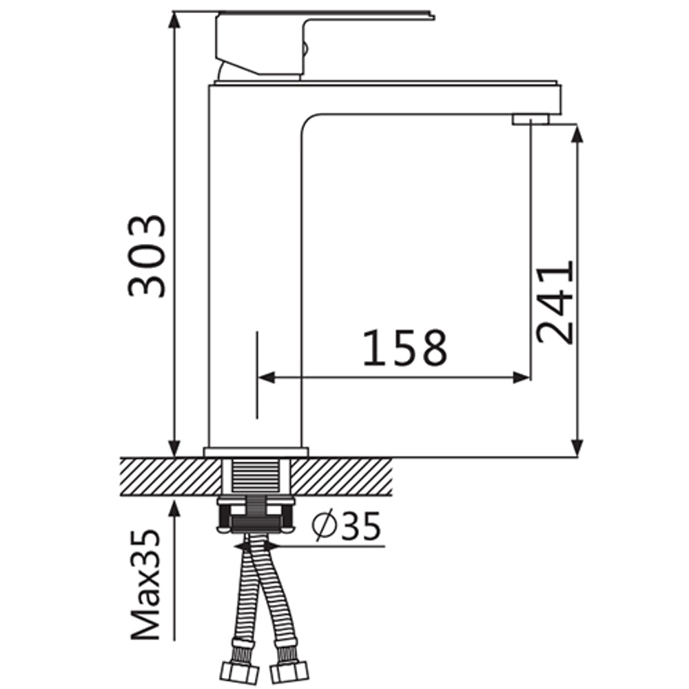 Смеситель для раковины Oute T25 T2501-1