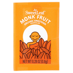 SweetLeaf Stevia, Органический подсластитель в гранулах с фруктами монаха, 40 пакетиков по 0,8 г (0,28 унции)