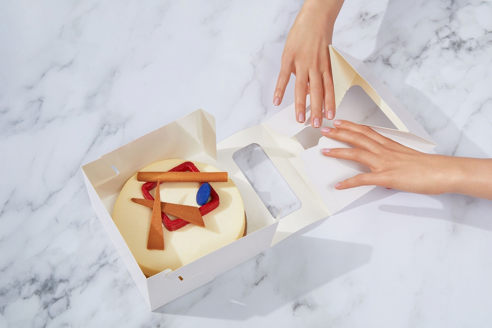 Упаковка Cake Window White большая 260*260*100 мм