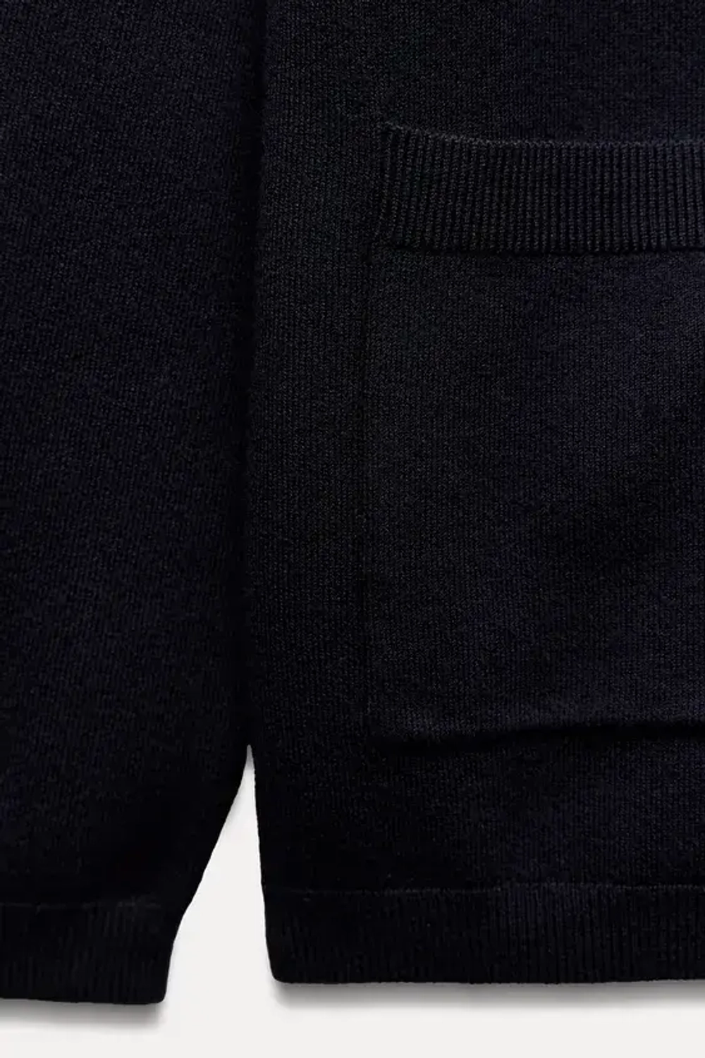 ZARA ОДНОТОННЫЙ КАРДИГАН С РУКАВАМИ 3/4, МОРСКОЙ СИНИЙ