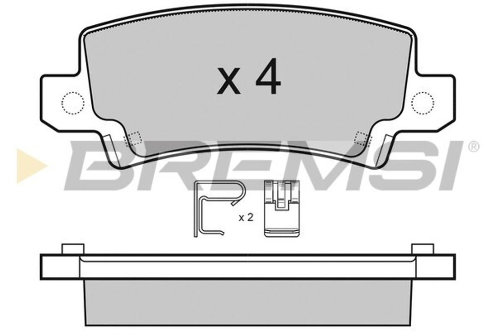 BREMSI - BP3070-BMS - Brake Pad Set, disc brake