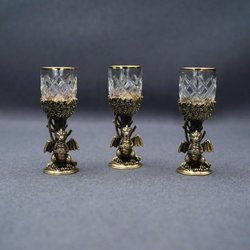 Подарочный набор стопок "Дракон" 3 шт.