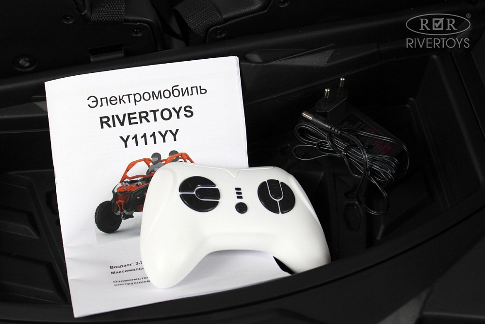 Детский электромобиль RiverToys BRP Can-Am Maverick Y111YY желтый