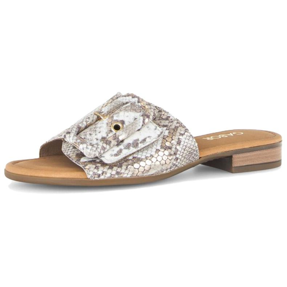 Gabor Slide Slippers Women"s Beige Gold