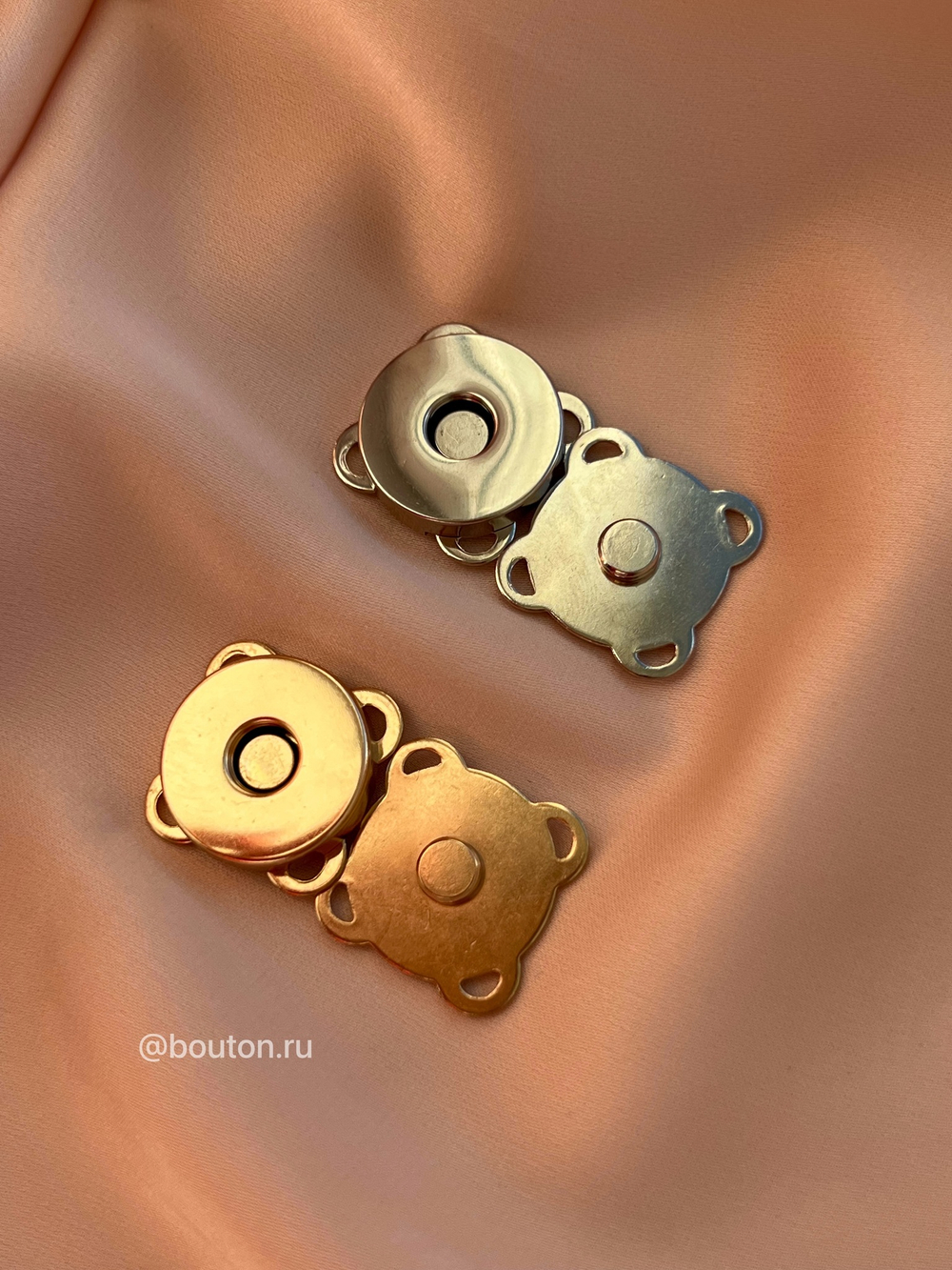 Кнопка магнитная золото