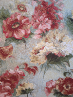 Гобеленовая скатерть Акварельные пионы 160х200 см