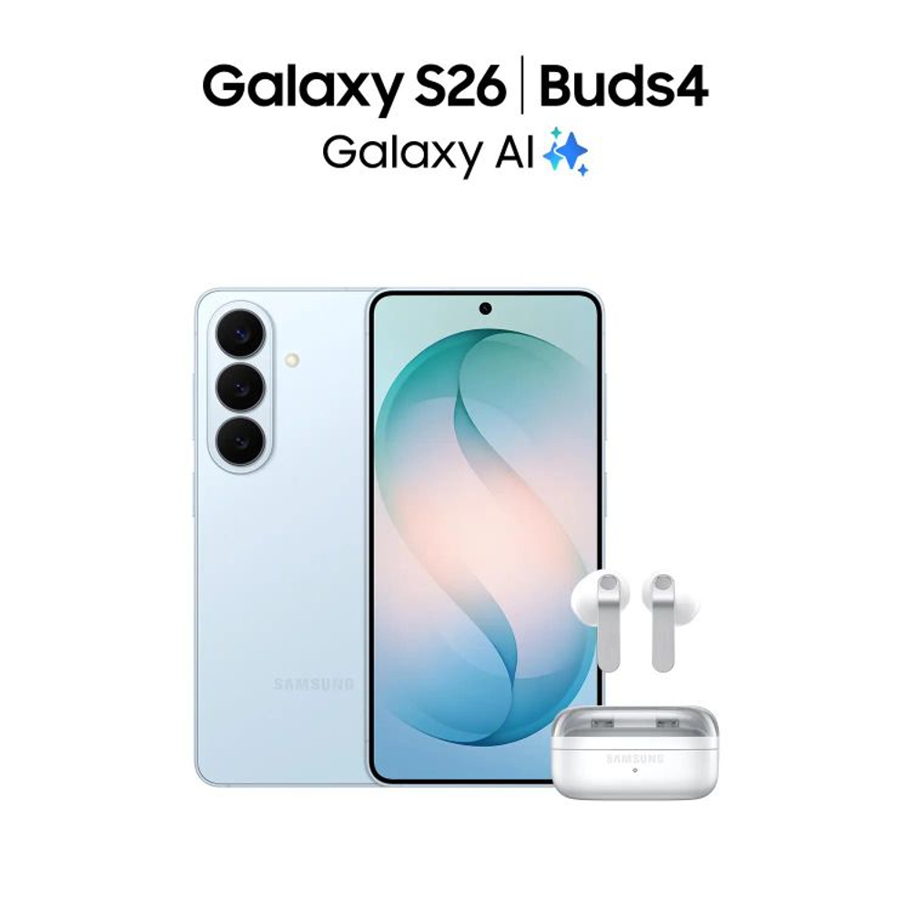 6.3" Смартфон Samsung Galaxy S26 12/256Gb,  SM-S942B,  NFC,  AMOLED,  120Гц,  4300мAч,  голубой