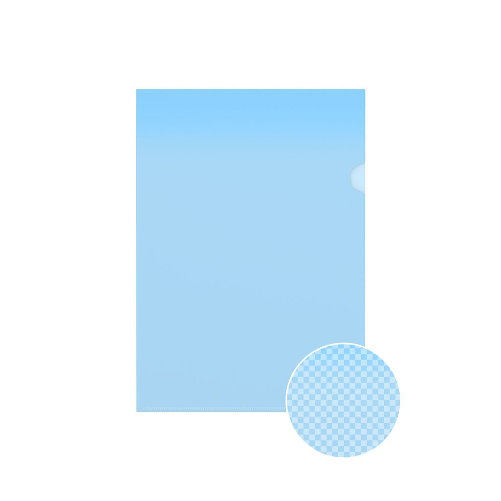 Папка-уголок Erich Krause, A4, 220х310 мм, 160 мкм, пластик,синяя "Glossy Classic"