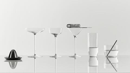 Набор 2 стакана Orrefors, do long drinkow x Bj rn Frantzen, 2 шт., хрусталь, прозрачный