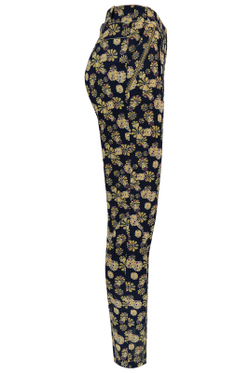 Брюки женские 887Аа, оранж.цветок #429ОрЦ02887Аа