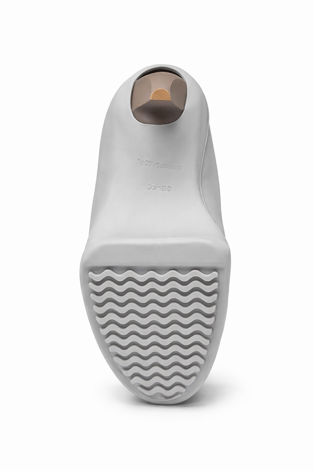 Галоши под каблук серые