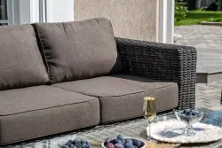"Боно" лаунж-зона из искусственного ротанга, цвет графит