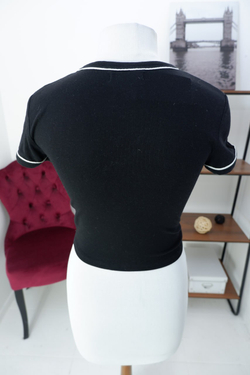 Футболка Bershka из хлопка с принтом 38 размер