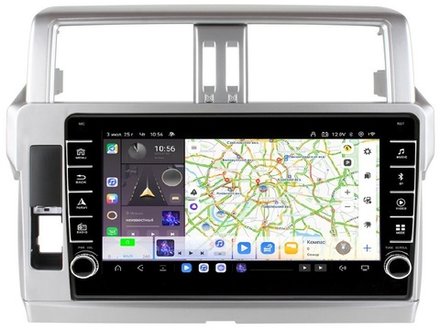 Магнитола для Toyota Land Cruiser Prado 150 2014-2017 - Carmedia OL-1614 (кнопки и крутилки) Android 13, TS20, 6+128Гб, CarPlay, 4G SIM-слот