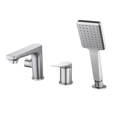 смеситель LEMARK Bronx встраиваемый, на 3 отверстия, с акс., графит LM3745GM