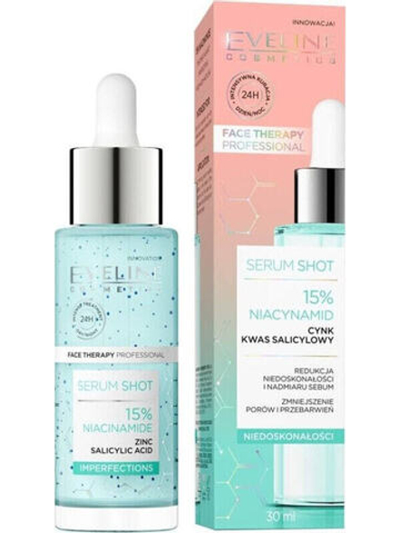 Eveline Eveline Face Therapy Professional Serum Shot Kuracja redukująca niedoskonałości - 15% Niacynamid 30ml