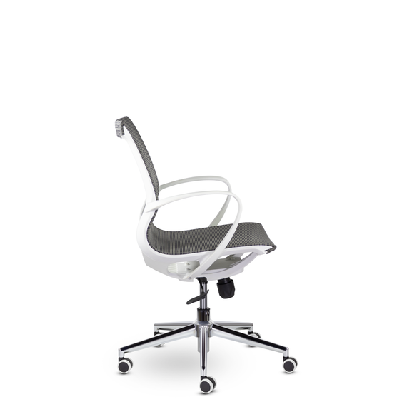 Кресло М-805 Йота/Yota white PL TC-02 (серый)