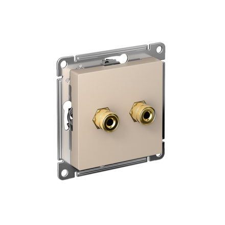 Аудиорозетка двойная AtlasDesign песочн. SE ATN001287