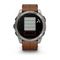 Умные часы Garmin Fenix 8, 51 мм, AMOLED, Sapphire bare Titanium, black with chestnut leather band plus graphite silicone band