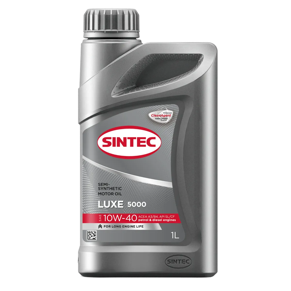 Моторное масло Sintec Luxe 5000 10W-40, полусинтетическое, 1 л