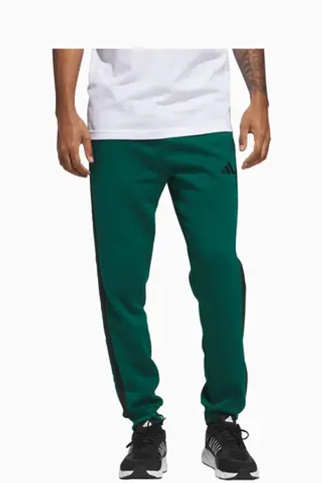 Штаны adidas Essentials 3-Stripes Fleece - зеленый