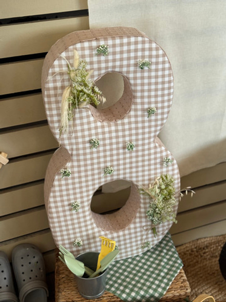 Цифра "Клетка бежевая" 1 шт.